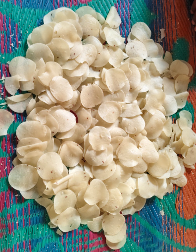Rice-Jira Disco papad/तांदूळ-जिरे डिस्को पापड
