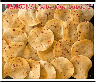 Tradional Sabudana Papad/पारंपरिक साबुदाणा पापड