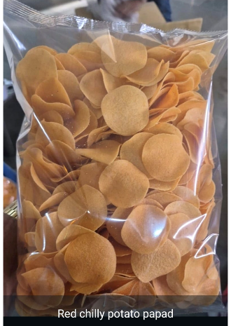 Red Chilly Potato Papad/लाल मिरची बटाटा पापड